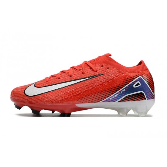 Tienda  Hombre/Mujer Nike Mercurial Vapor 16 Elite FG Rojo y Blanco Zapatos De Futbol