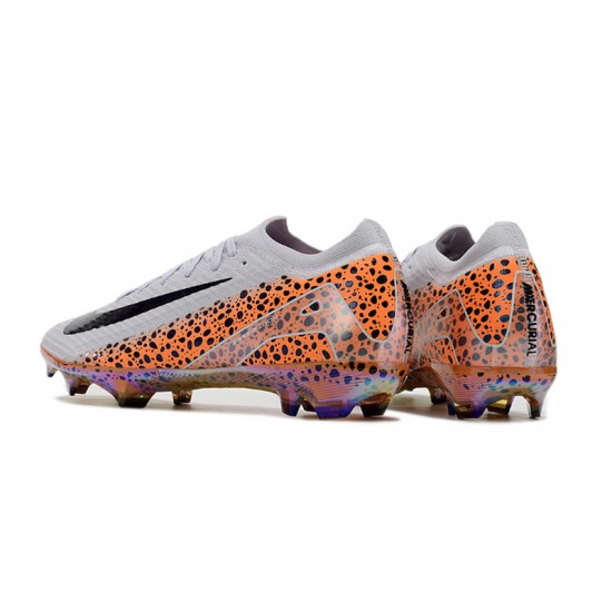Tienda  Hombre/Mujer Nike Mercurial Vapor 16 Elite FG Blanco Naranja Zapatos De Futbol