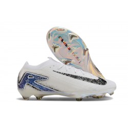 Hombre/Mujer Nike Mercurial Vapor 16 Elite FG Blanco y Azul Zapatos De Futbol