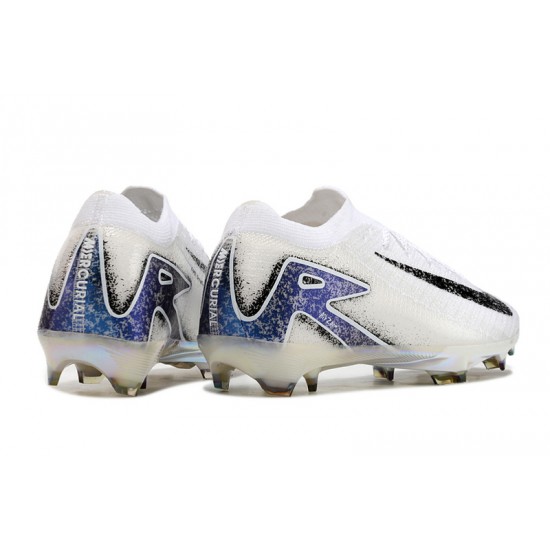 Tienda  Hombre/Mujer Nike Mercurial Vapor 16 Elite FG Blanco y Azul Zapatos De Futbol