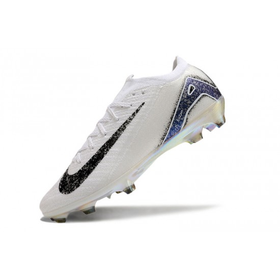 Tienda  Hombre/Mujer Nike Mercurial Vapor 16 Elite FG Blanco y Azul Zapatos De Futbol