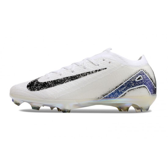 Tienda  Hombre/Mujer Nike Mercurial Vapor 16 Elite FG Blanco y Azul Zapatos De Futbol