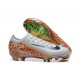 Explorar  Hombre/Mujer Nike Mercurial Vapor 16 Elite FG Blanco y Naranja Zapatos De Futbol