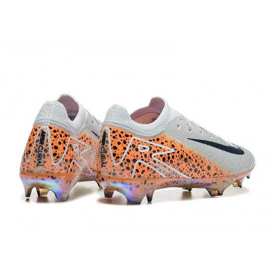 Explorar  Hombre/Mujer Nike Mercurial Vapor 16 Elite FG Blanco y Naranja Zapatos De Futbol