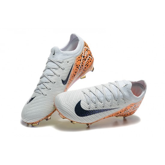 Explorar  Hombre/Mujer Nike Mercurial Vapor 16 Elite FG Blanco y Naranja Zapatos De Futbol