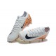 Explorar  Hombre/Mujer Nike Mercurial Vapor 16 Elite FG Blanco y Naranja Zapatos De Futbol