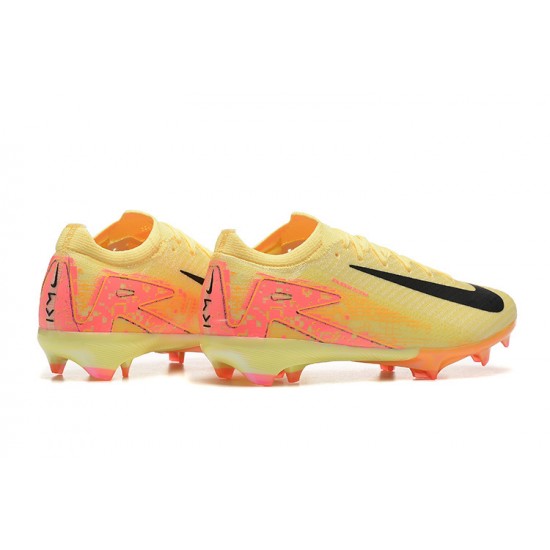Alta calidad Hombre/Mujer Nike Mercurial Vapor 16 Elite FG Amarillo y Negro Zapatos De Futbol