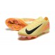 Alta calidad Hombre/Mujer Nike Mercurial Vapor 16 Elite FG Amarillo y Negro Zapatos De Futbol