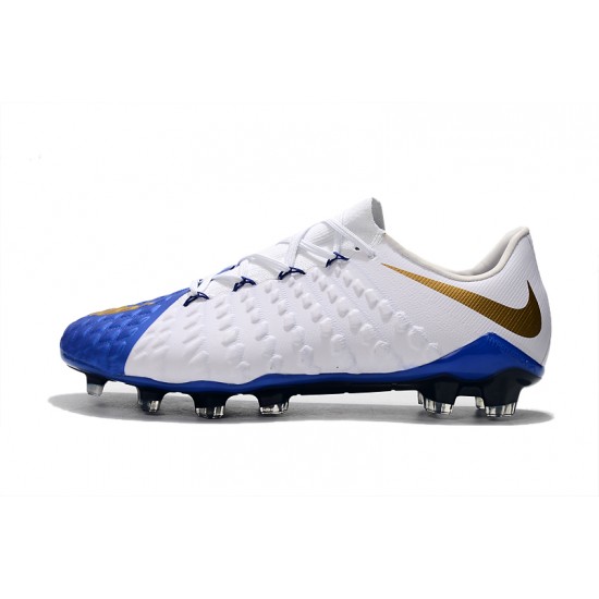 Descubrir  Botas de fútbol Nike Phantom III DF FG Azul oscuro Blanco
