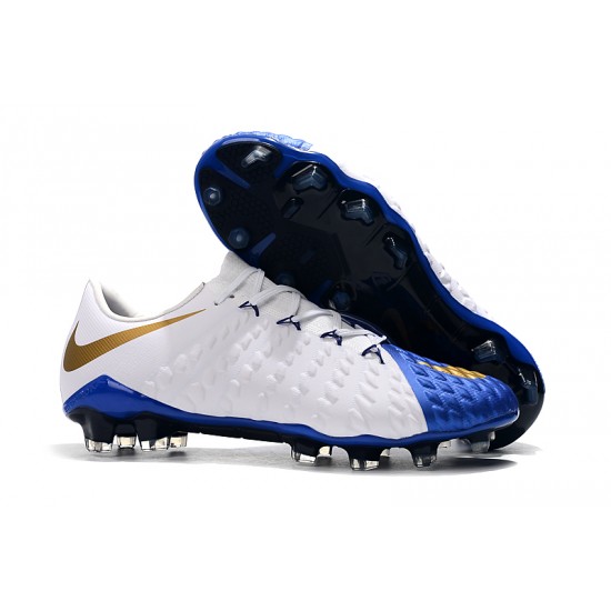 Descubrir  Botas de fútbol Nike Phantom III DF FG Azul oscuro Blanco