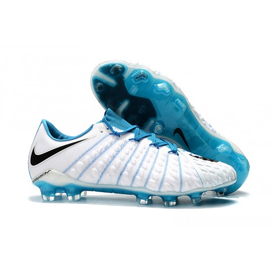 Mejor calidad  Botas de fútbol Nike Phantom III DF FG Blanco Azul Verde
