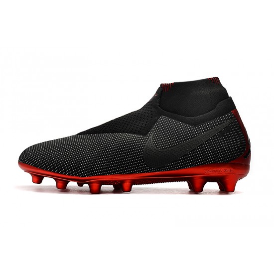 Tienda  Botas de fútbol Nike Phantom VSN Elite DF AG Negro Rojo