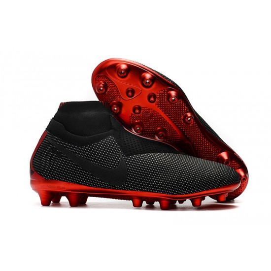 Tienda  Botas de fútbol Nike Phantom VSN Elite DF AG Negro Rojo
