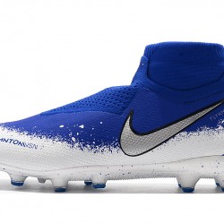 Botas de fútbol Nike Phantom VSN Elite DF AG Azul Blanco