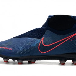 Botas de fútbol Nike Phantom VSN Elite DF AG Azul oscuro