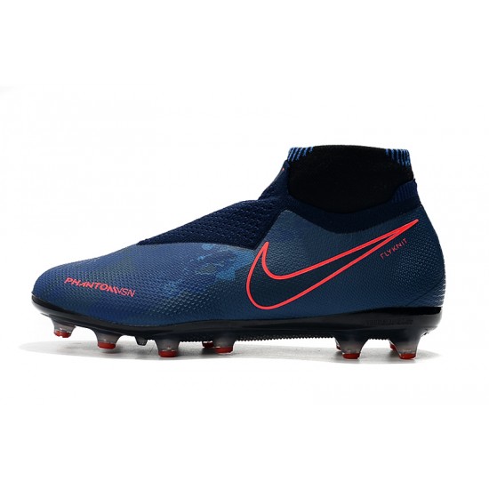 Mejor calidad  Botas de fútbol Nike Phantom VSN Elite DF AG Azul oscuro