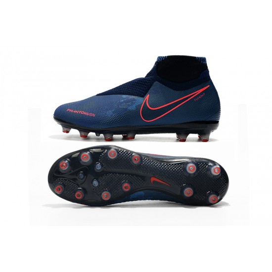 Mejor calidad  Botas de fútbol Nike Phantom VSN Elite DF AG Azul oscuro