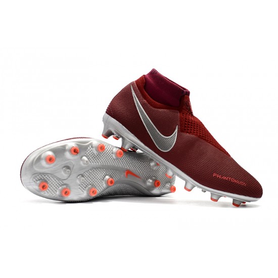 Descubrir  Botas de fútbol Nike Phantom VSN Elite DF AG Rojo Plata