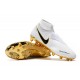 Tienda  Botas de fútbol Nike Phantom VSN Elite DF AG Blanco Dorado Negro