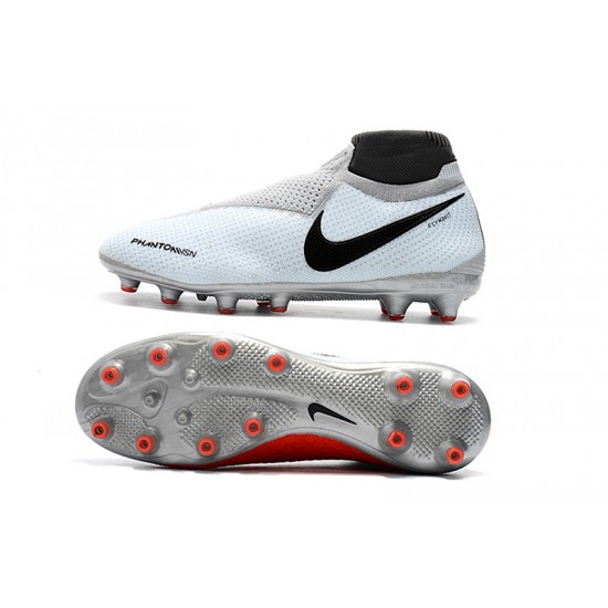Calidad superior  Botas de fútbol Nike Phantom VSN Elite DF AG Blanco Gris Negro