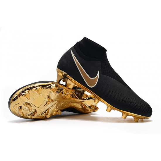Calidad superior  Botas de fútbol Nike Phantom VSN Elite DF FG Negro Dorado