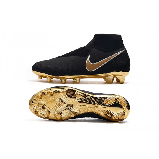 Calidad superior  Botas de fútbol Nike Phantom VSN Elite DF FG Negro Dorado