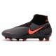 Alta calidad Botas de fútbol Nike Phantom VSN Elite DF FG Negro Naranja