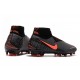 Alta calidad Botas de fútbol Nike Phantom VSN Elite DF FG Negro Naranja