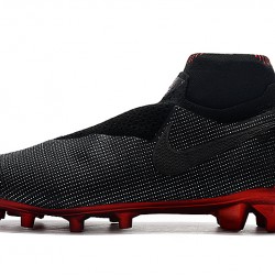 Botas de fútbol Nike Phantom VSN Elite DF FG Negro Rojo