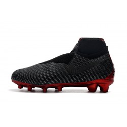 Botas de fútbol Nike Phantom VSN Elite DF FG Negro Rojo