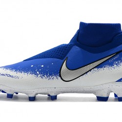 Botas de fútbol Nike Phantom VSN Elite DF FG Azul Blanco Plata