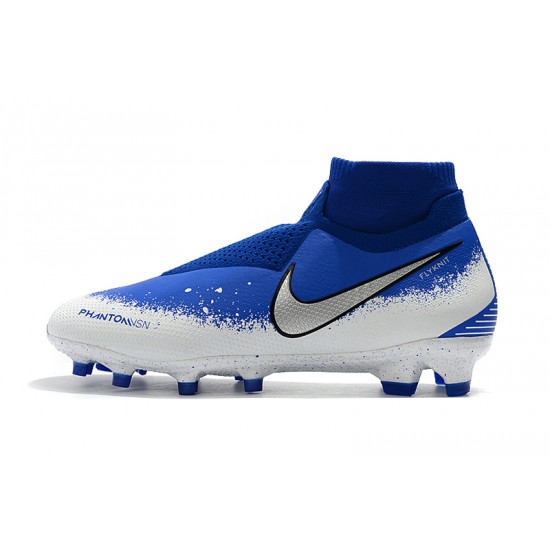 Comprar  Botas de fútbol Nike Phantom VSN Elite DF FG Azul Blanco Plata