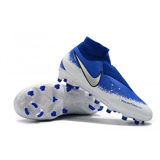 Comprar  Botas de fútbol Nike Phantom VSN Elite DF FG Azul Blanco Plata