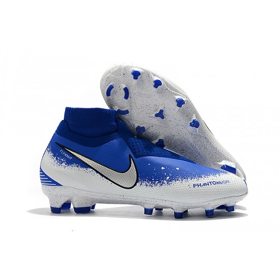 Comprar  Botas de fútbol Nike Phantom VSN Elite DF FG Azul Blanco Plata