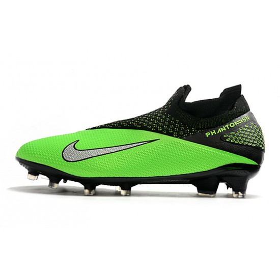 Explorar  Botas de fútbol Nike Phantom VSN Elite DF FG Verde Negro