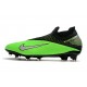 Explorar  Botas de fútbol Nike Phantom VSN Elite DF FG Verde Negro