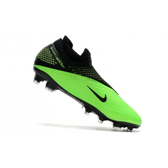 Explorar  Botas de fútbol Nike Phantom VSN Elite DF FG Verde Negro