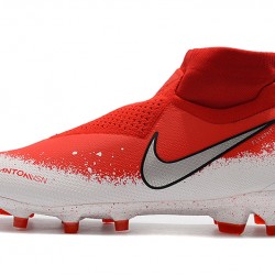 Botas de fútbol Nike Phantom VSN Elite DF FG Rojo Blanco