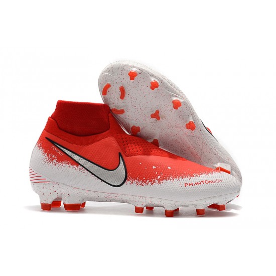 Explorar  Botas de fútbol Nike Phantom VSN Elite DF FG Rojo Blanco