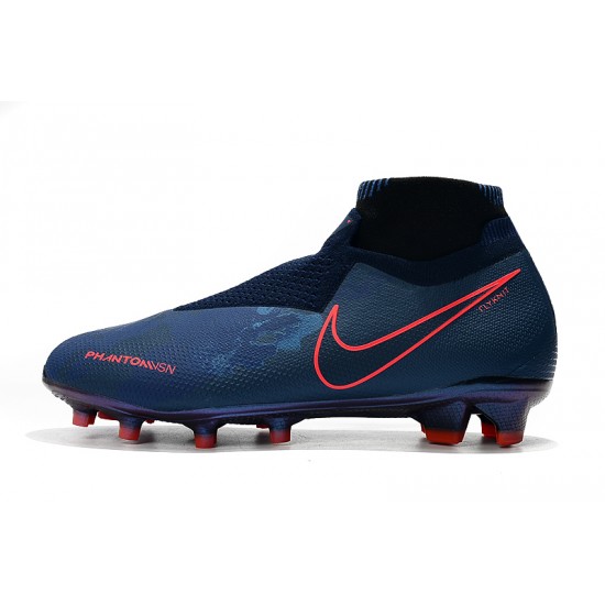 Alta calidad Botas de fútbol Nike Phantom VSN Elite DF FG Azul real
