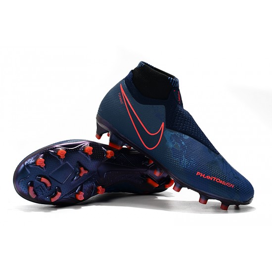 Alta calidad Botas de fútbol Nike Phantom VSN Elite DF FG Azul real