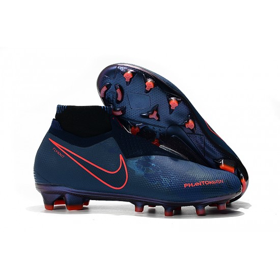 Alta calidad Botas de fútbol Nike Phantom VSN Elite DF FG Azul real
