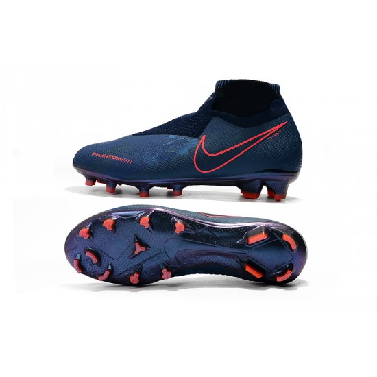 Alta calidad Botas de fútbol Nike Phantom VSN Elite DF FG Azul real