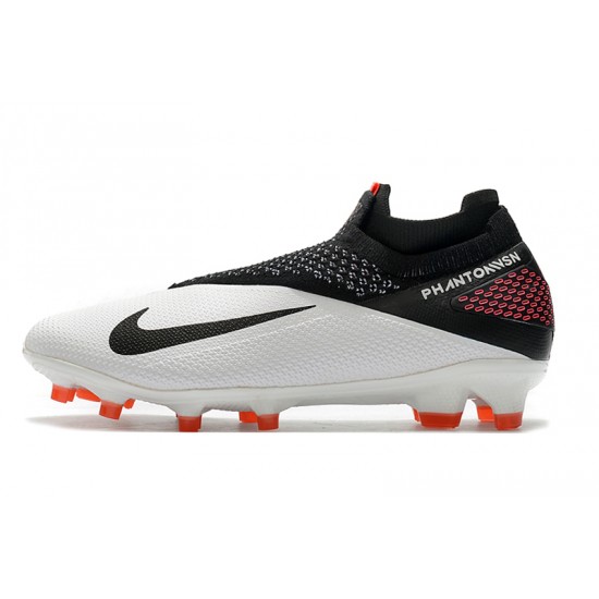 Calidad superior  Botas de fútbol Nike Phantom VSN Elite DF FG Blanco Negro