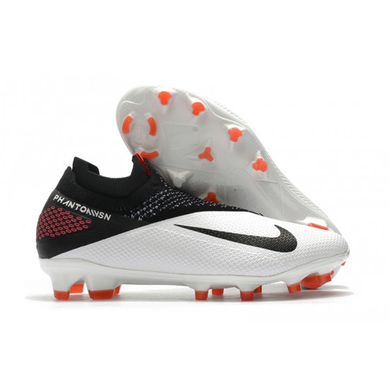 Calidad superior  Botas de fútbol Nike Phantom VSN Elite DF FG Blanco Negro