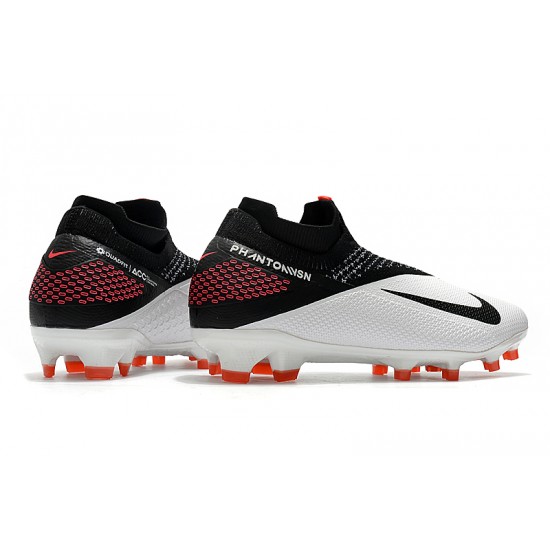 Calidad superior  Botas de fútbol Nike Phantom VSN Elite DF FG Blanco Negro