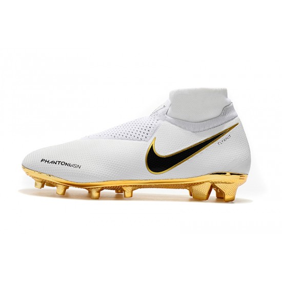 Comprar  Botas de fútbol Nike Phantom VSN Elite DF FG Blanco Dorado