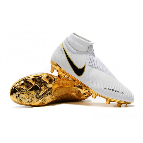 Comprar  Botas de fútbol Nike Phantom VSN Elite DF FG Blanco Dorado