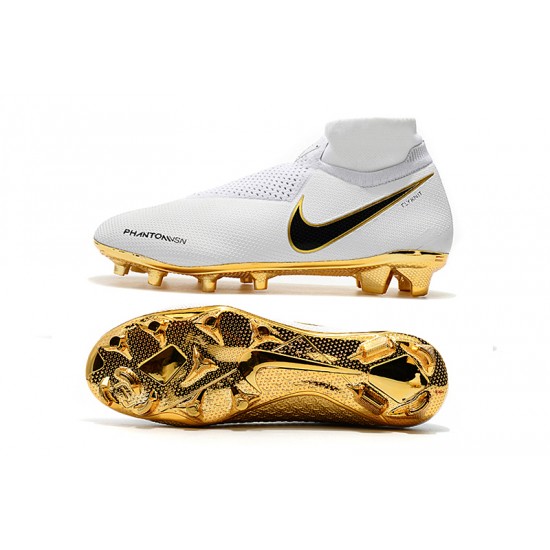 Comprar  Botas de fútbol Nike Phantom VSN Elite DF FG Blanco Dorado