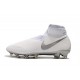 Calidad superior  Botas de fútbol Nike Phantom VSN Elite DF FG Blanco Plata